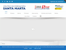 Tablet Screenshot of formacionsantamarta.com
